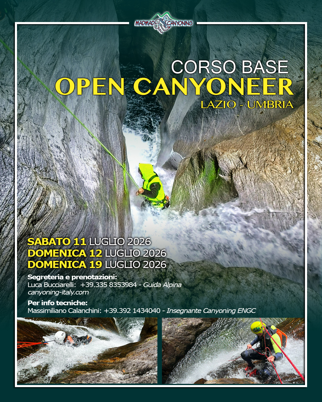 Corso Luglio 2026,<br />
giornate: 11, 12, 19 Luglio